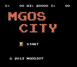 Mgos307 City (Battle City hack) Title Screen